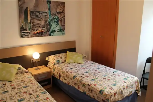 Schlafzimmer von Dachboden zur Miete in Cambrils mit Klimaanlage, Terrasse und Möbliert