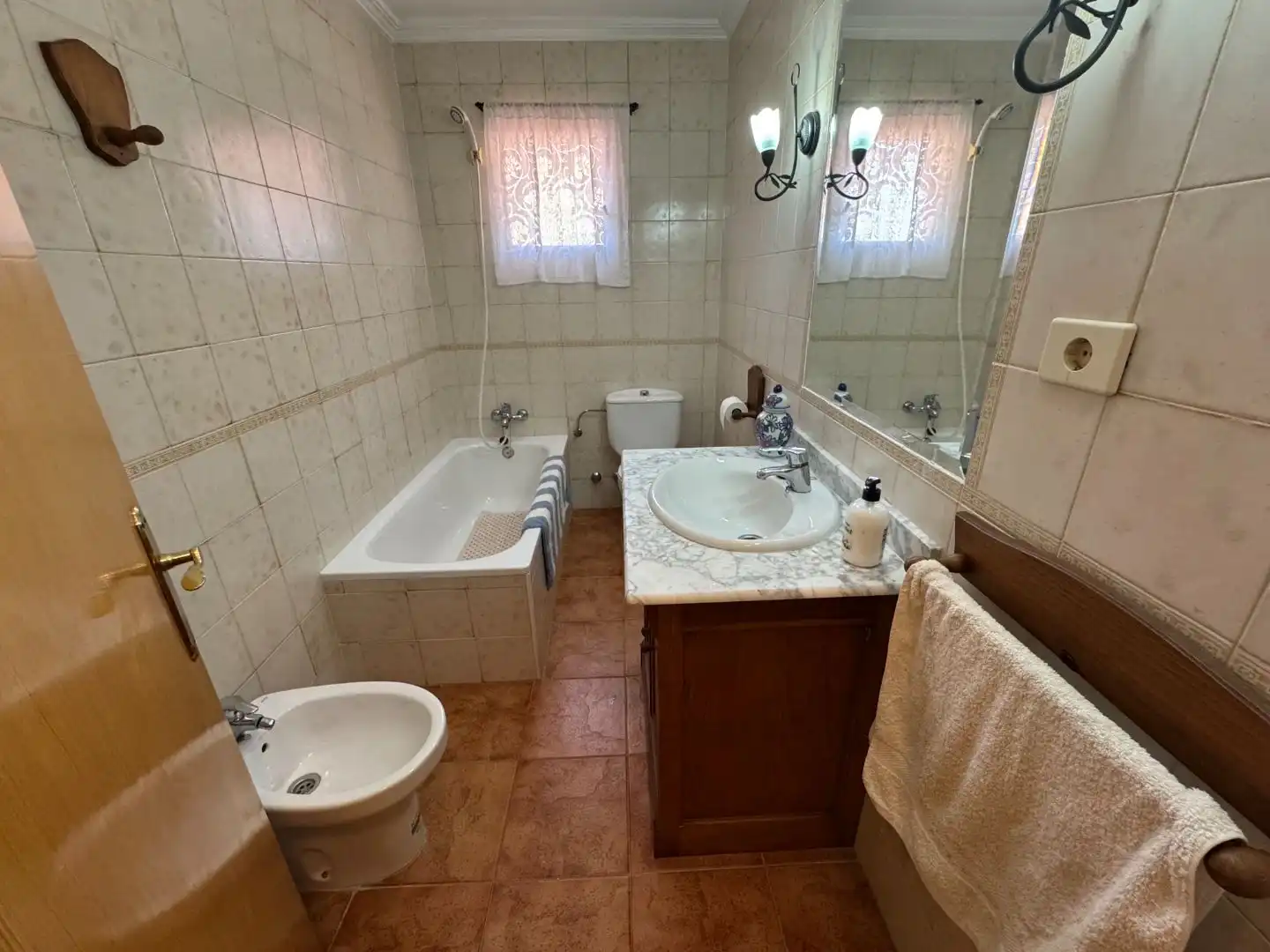 Bany de Casa o xalet per a compartir en Mazarrón amb Jardí privat, Piscina i Moblat
