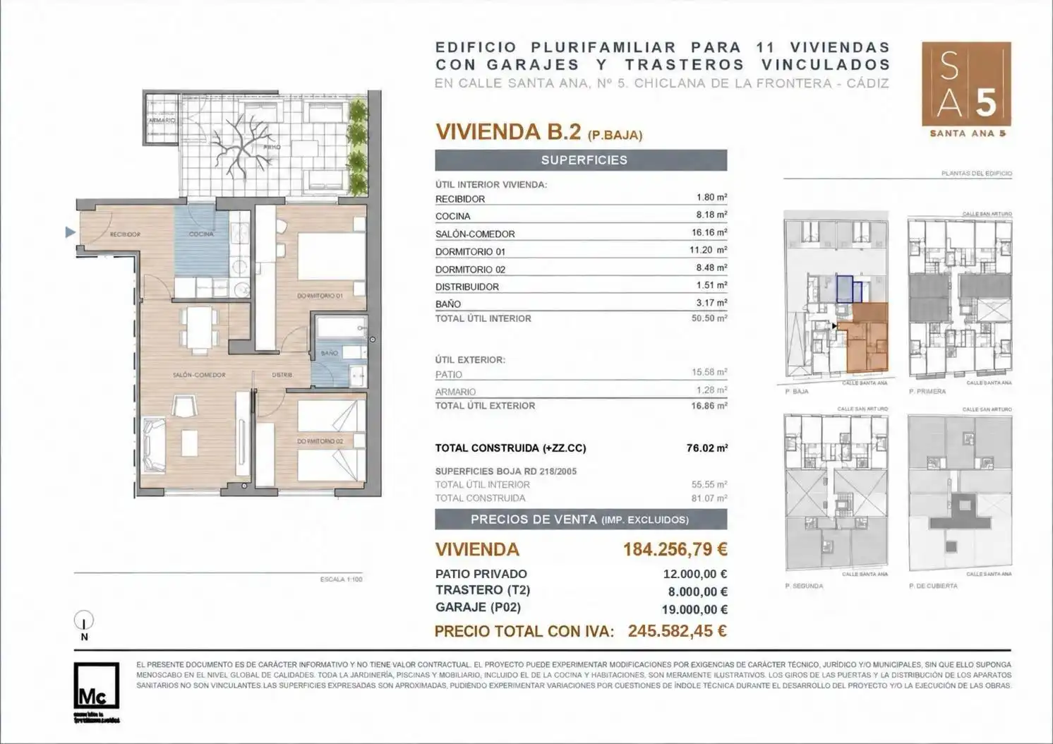 Apartament amb ascensor en venda a Calle Calle Santa Ana 5, imagen 6
