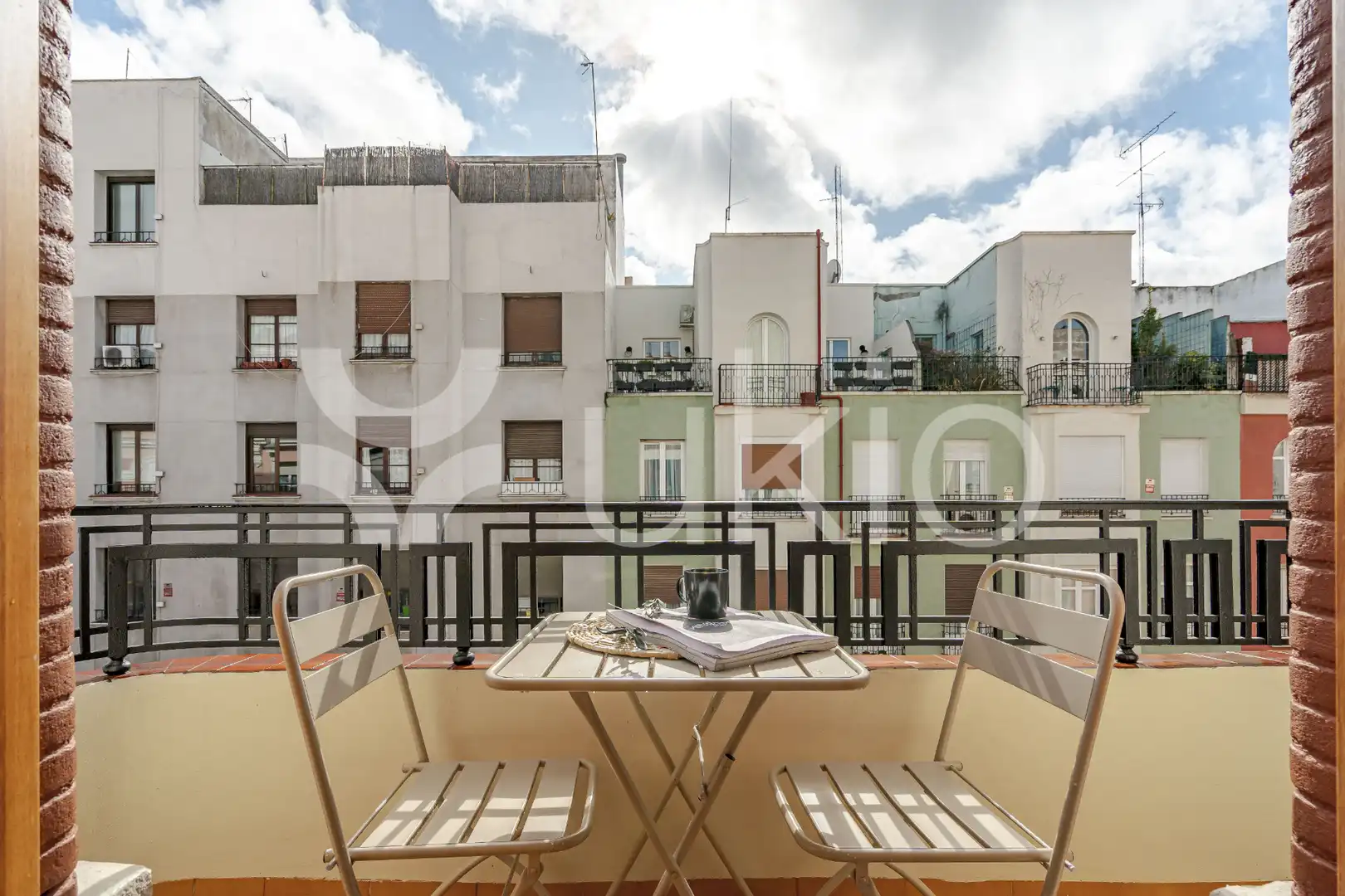 Terraza de Apartamento de alquiler en Madrid con Aire acondicionado, Calefacción y Amueblado