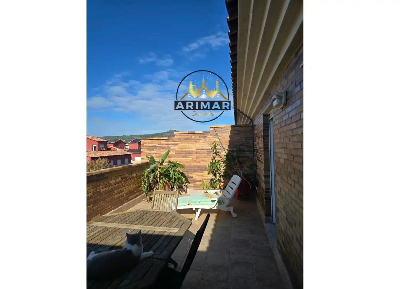 Terrassa de Casa adosada en venda en Castellón de la Plana / Castelló de la Plana amb Aire condicionat, Calefacció i Jardí privat
