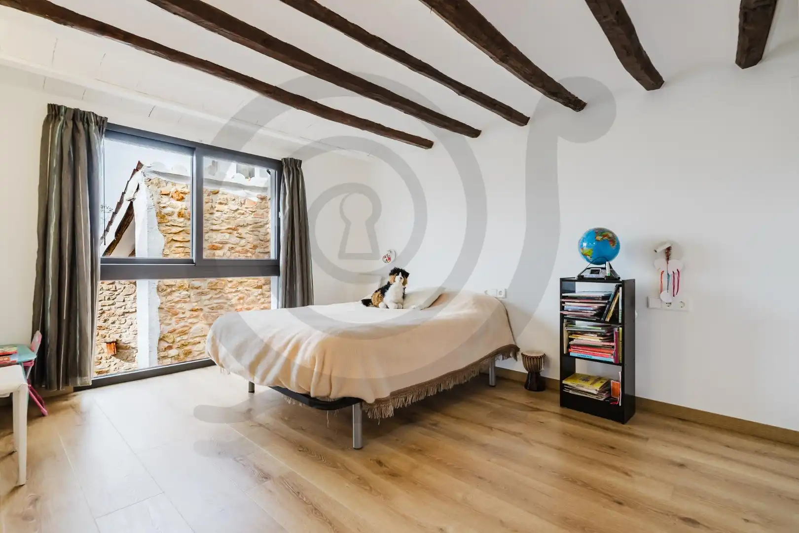 Schlafzimmer von Haus oder Chalet zum Verkauf in Castellón de la Plana / Castelló de la Plana mit Klimaanlage, Heizung und Terrasse