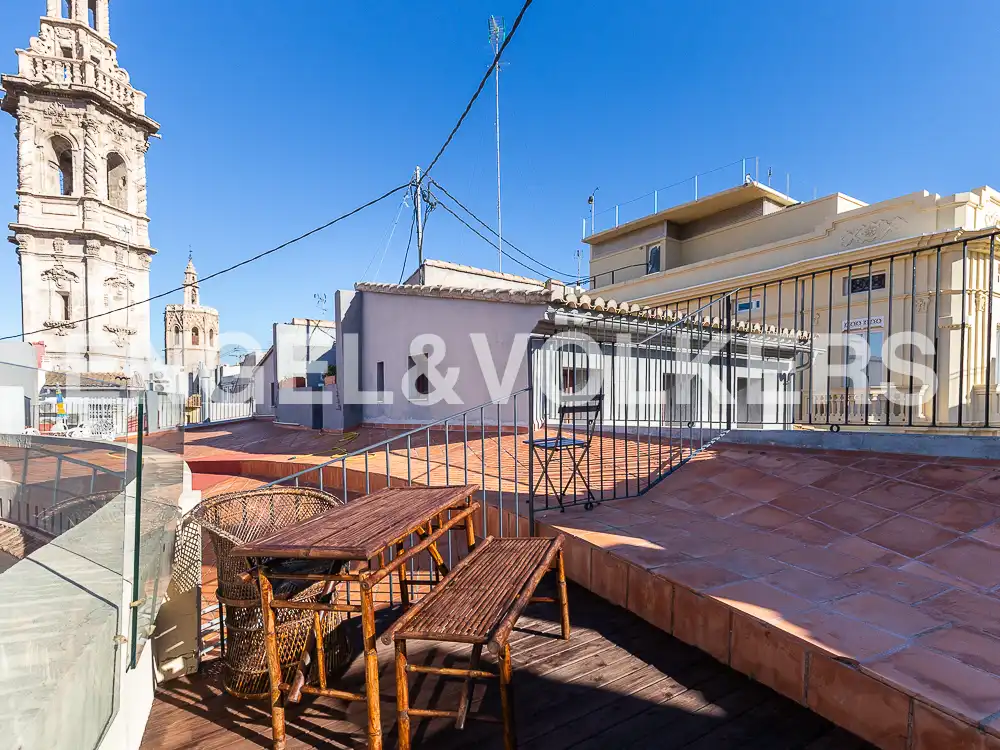Terrassa de Àtic de lloguer en Valencia amb Aire condicionat, Calefacció i Parquet