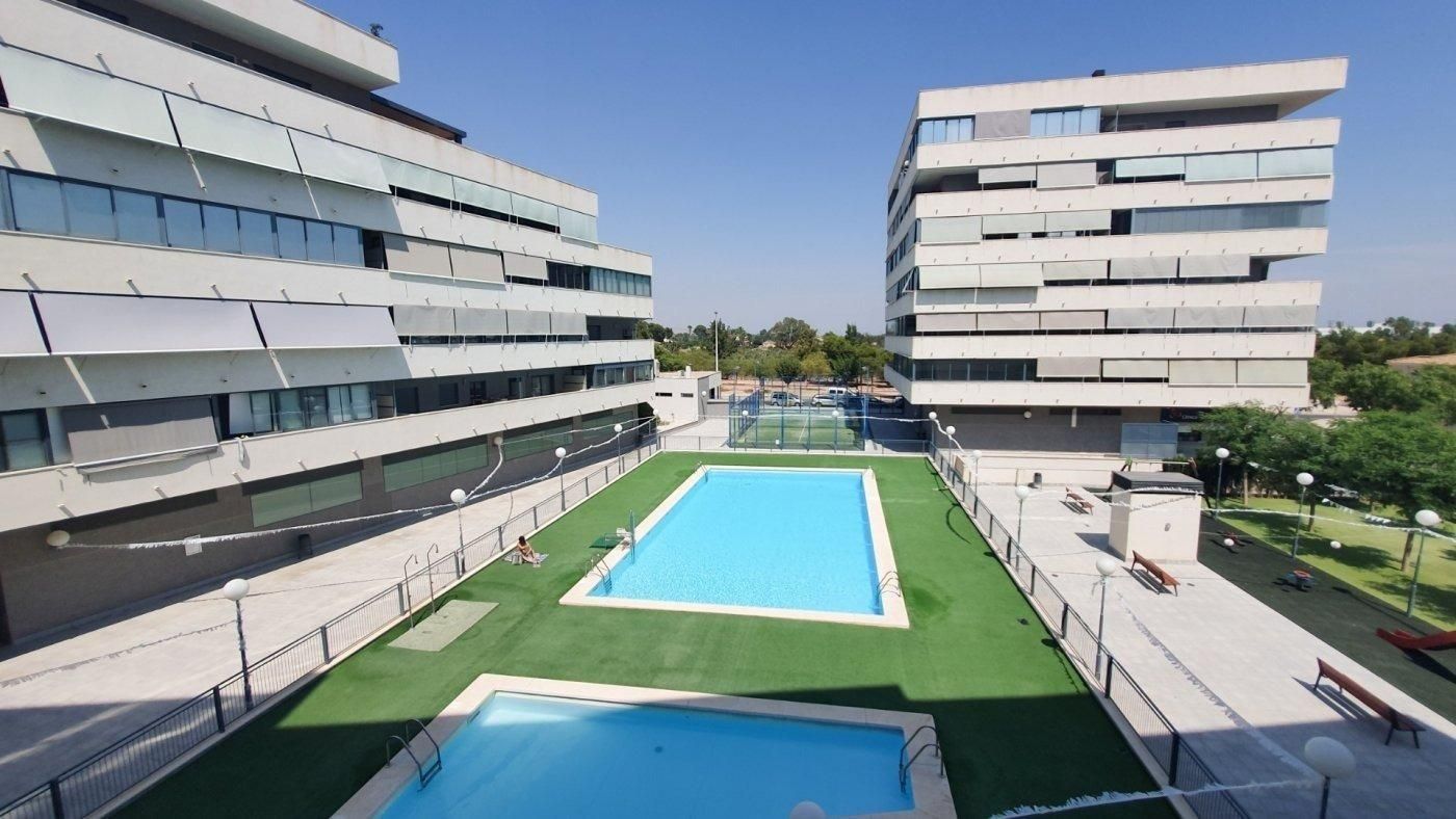 Swimming pool of Planta baja for sale in Elche / Elx  with Air Conditioner, Heating and Private garden