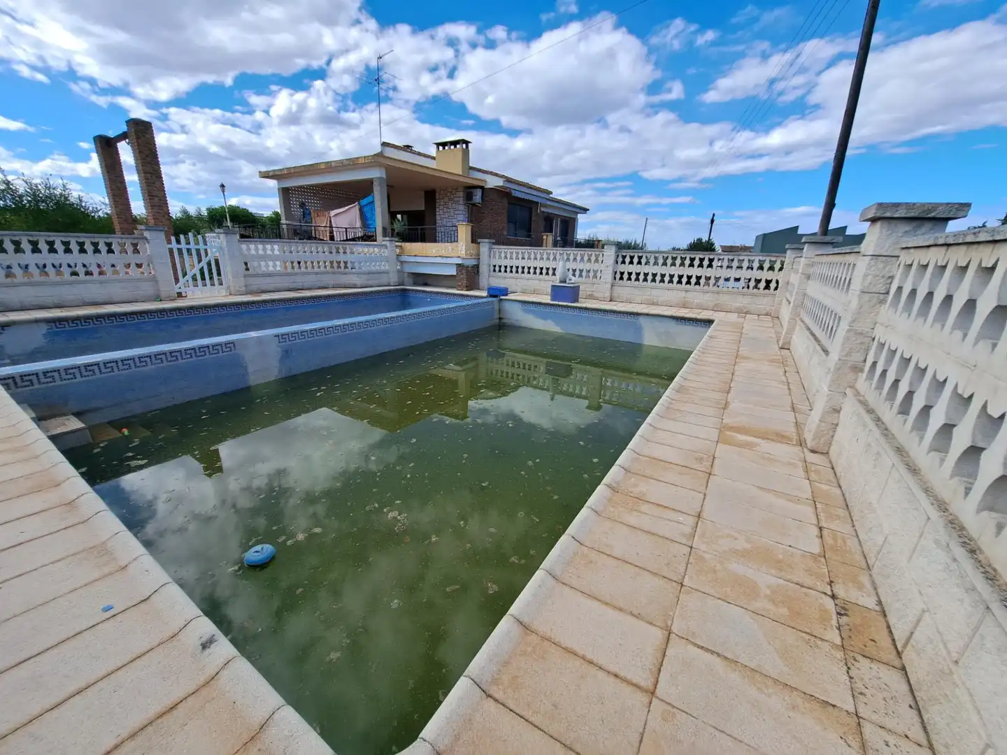 Piscina de Finca rústica en venta en La Pobla Llarga con Jardín privado, Terraza y Trastero