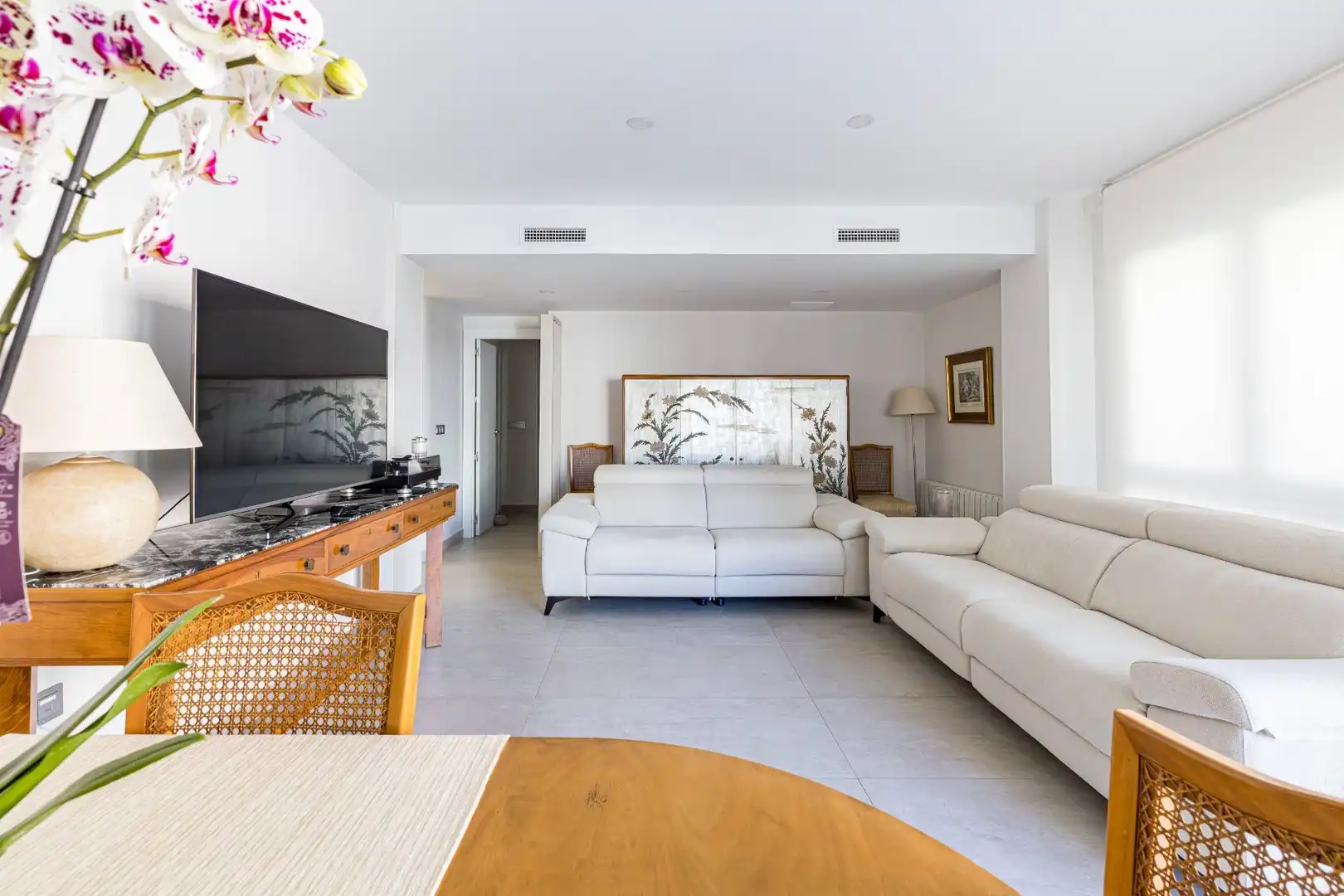 Living room of Flat for sale in  Murcia Capital  with Air Conditioner, Heating and Balcony