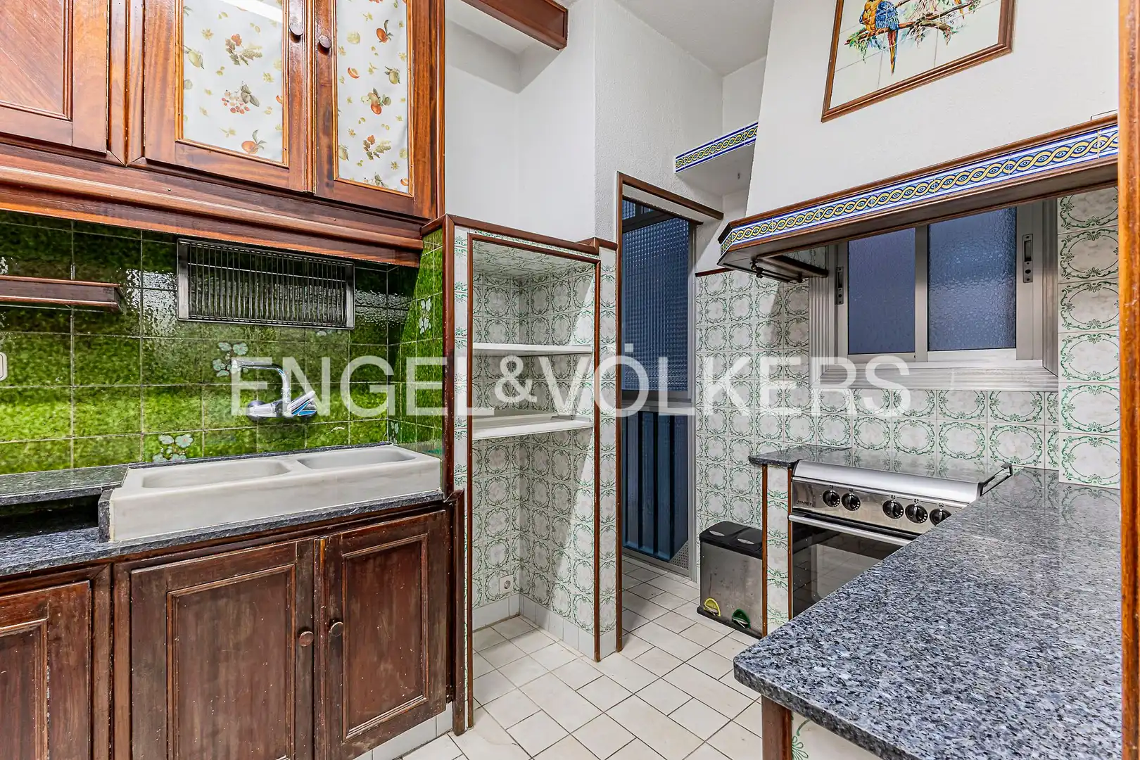 Küche von Wohnung zum Verkauf in Barcelona mit Klimaanlage, Heizung und Terrasse