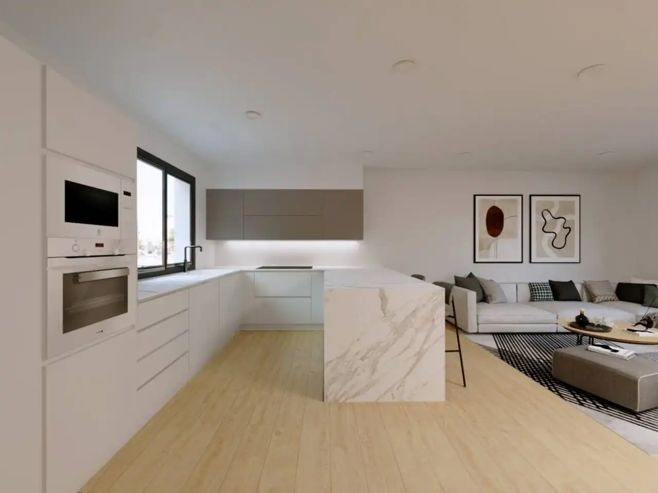 Kitchen of Houses for sale in Fuenlabrada  with Air Conditioner, Private garden and Terrace