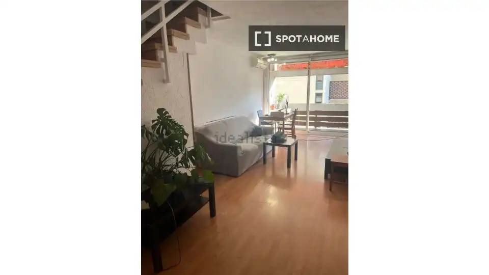 Living room of Flat for rent in Barcelona  with Air Conditioner, Heating and Furnished