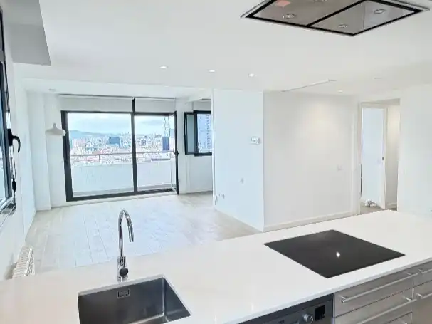 Cocina de Ático en venta en  Barcelona Capital con Aire acondicionado y Balcón