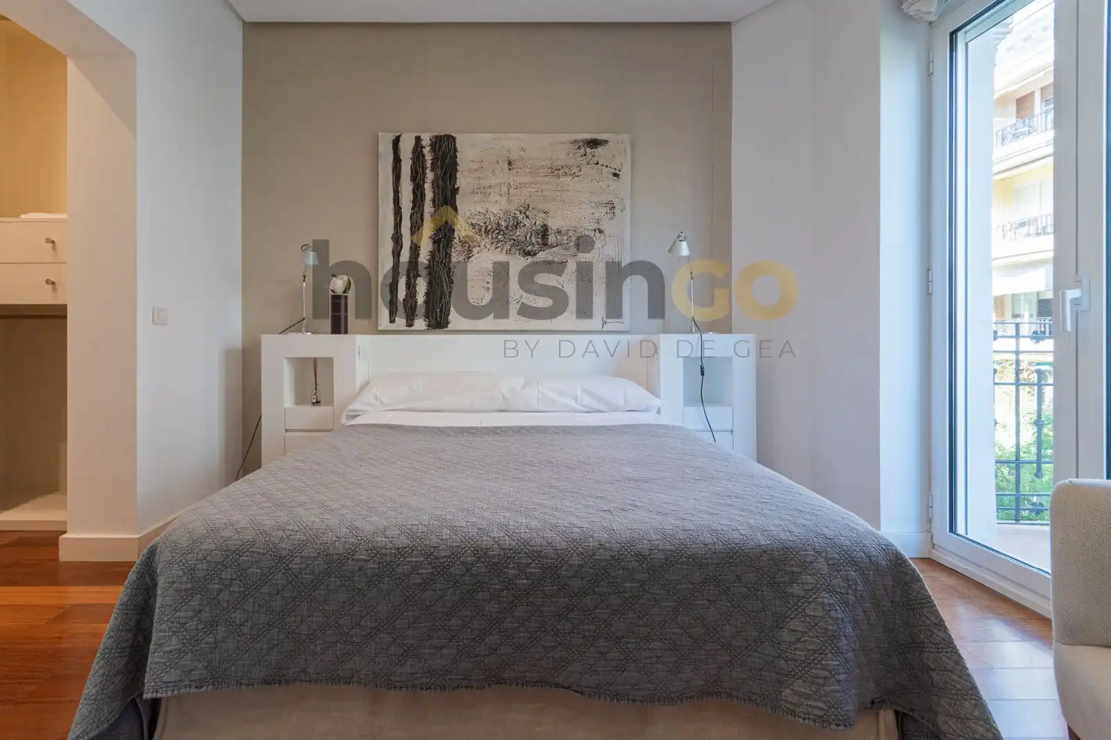 Bedroom of Flat for sale in Madrid  with Air Conditioner, Heating and Parquet flooring
