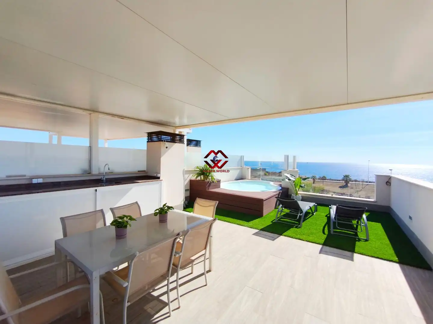 Terrassa de Apartament en venda en Puerto de Mazarrón