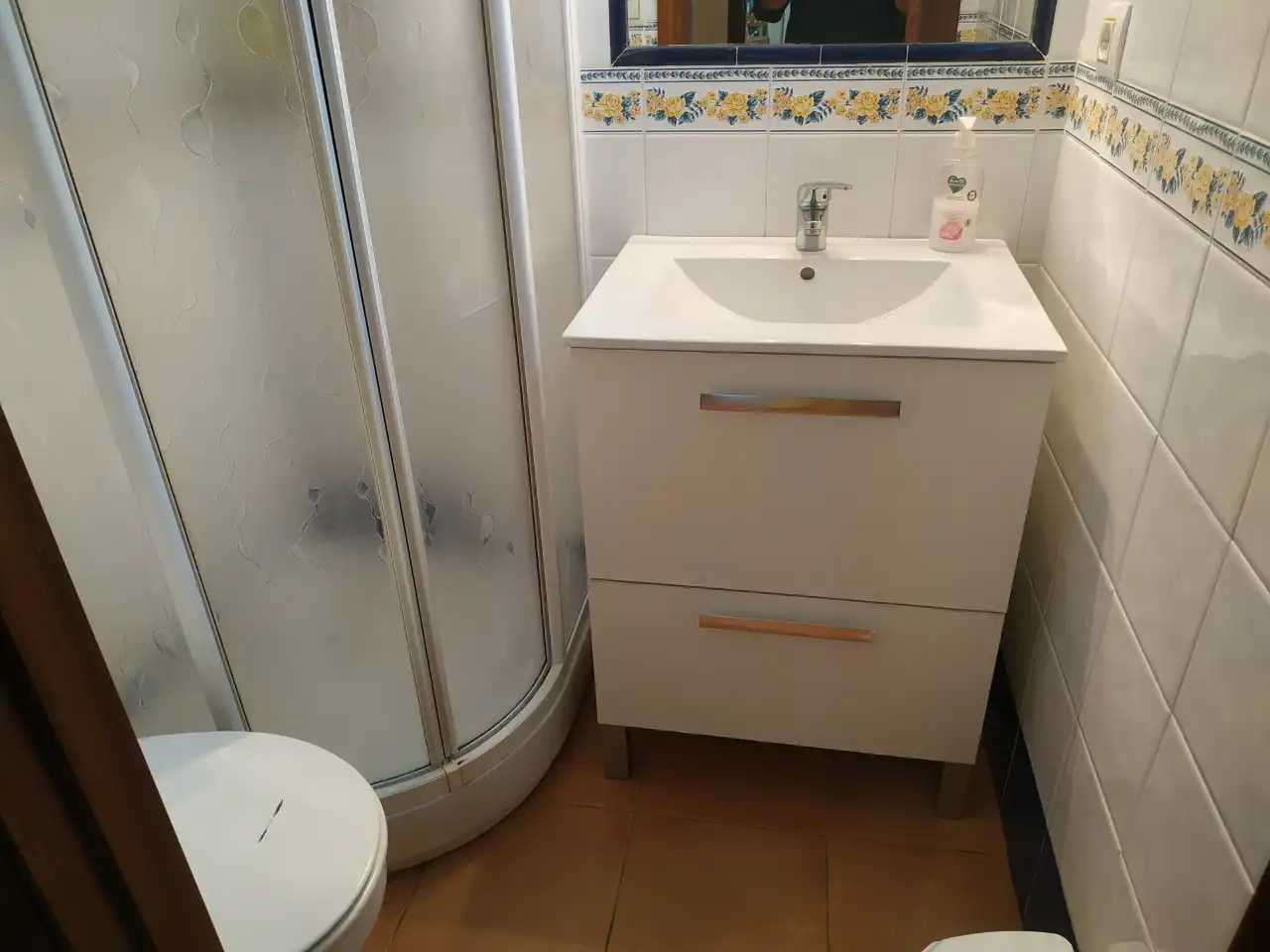 Baño de Apartamento de alquiler en Sanlúcar de Barrameda con Aire acondicionado, Calefacción y Terraza