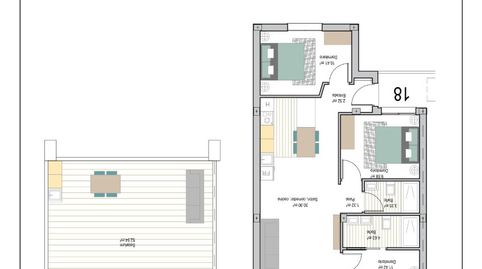 AacuteTICO de tres habitaciones con PISCINA COMUNITARIA y PLAZA DE APARCAMIENTOVIVIENDA  Ref GG087ND 86 m CONSTRUIDOS15 m TERRAZA5, imatge 2