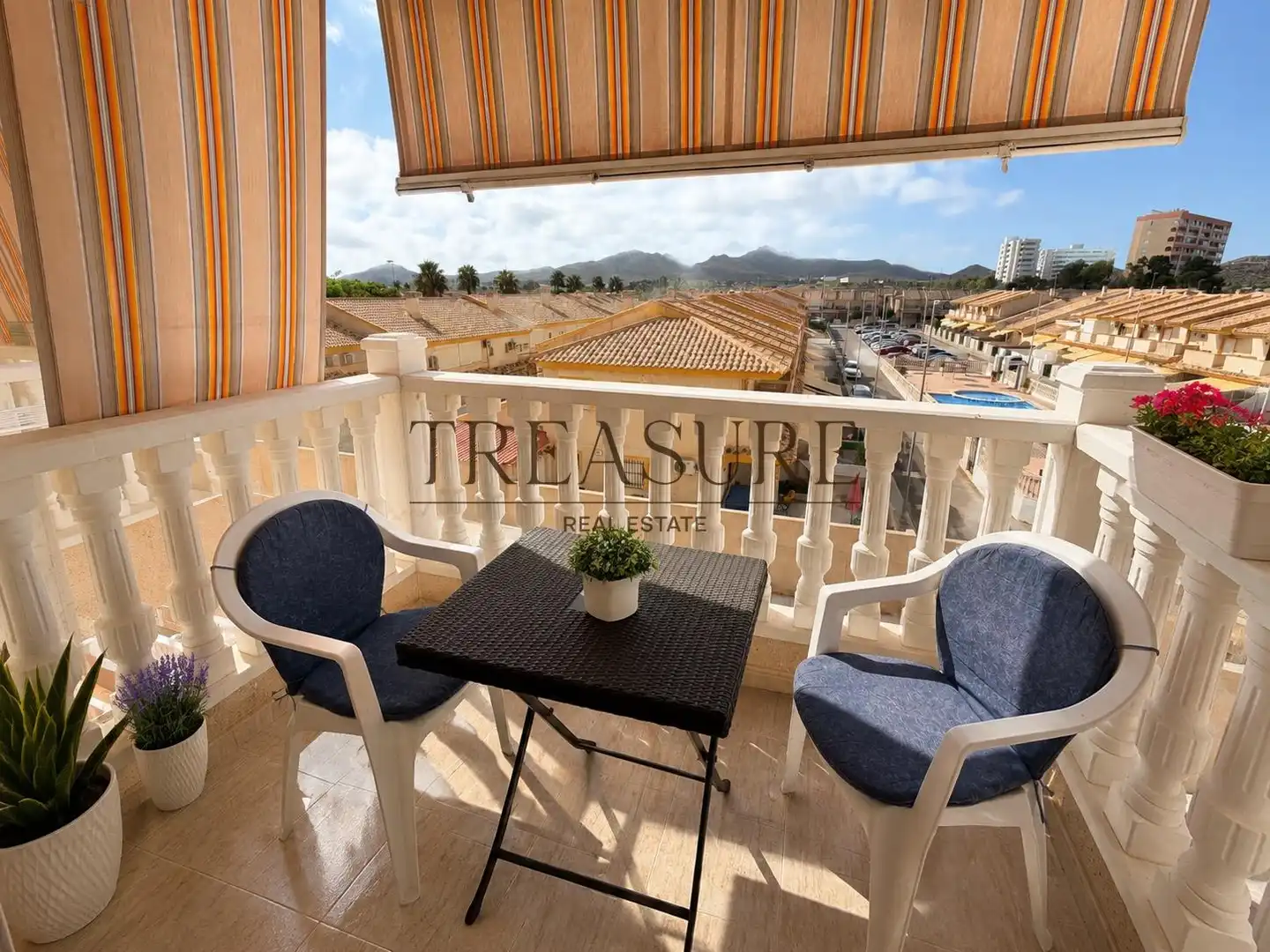 Terrace of Flat for sale in Cartagena  with Air Conditioner, Furnished and Balcony