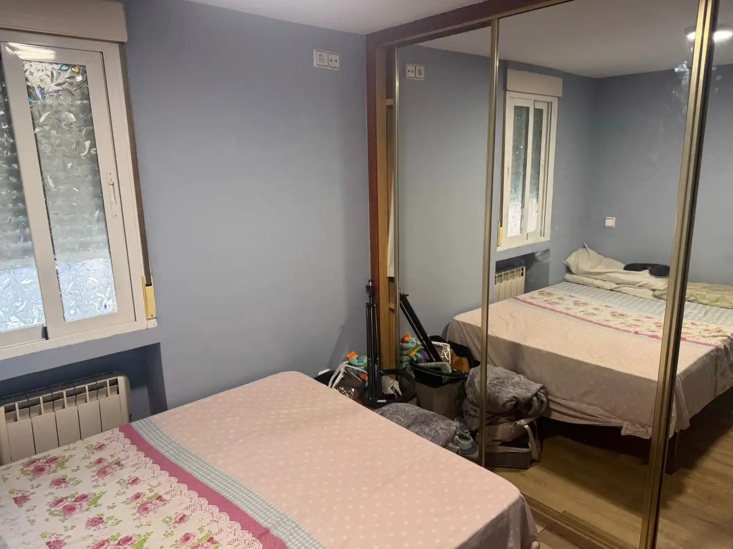 Bedroom of Flat for rent in Madrid  with Air Conditioner, Heating and Furnished
