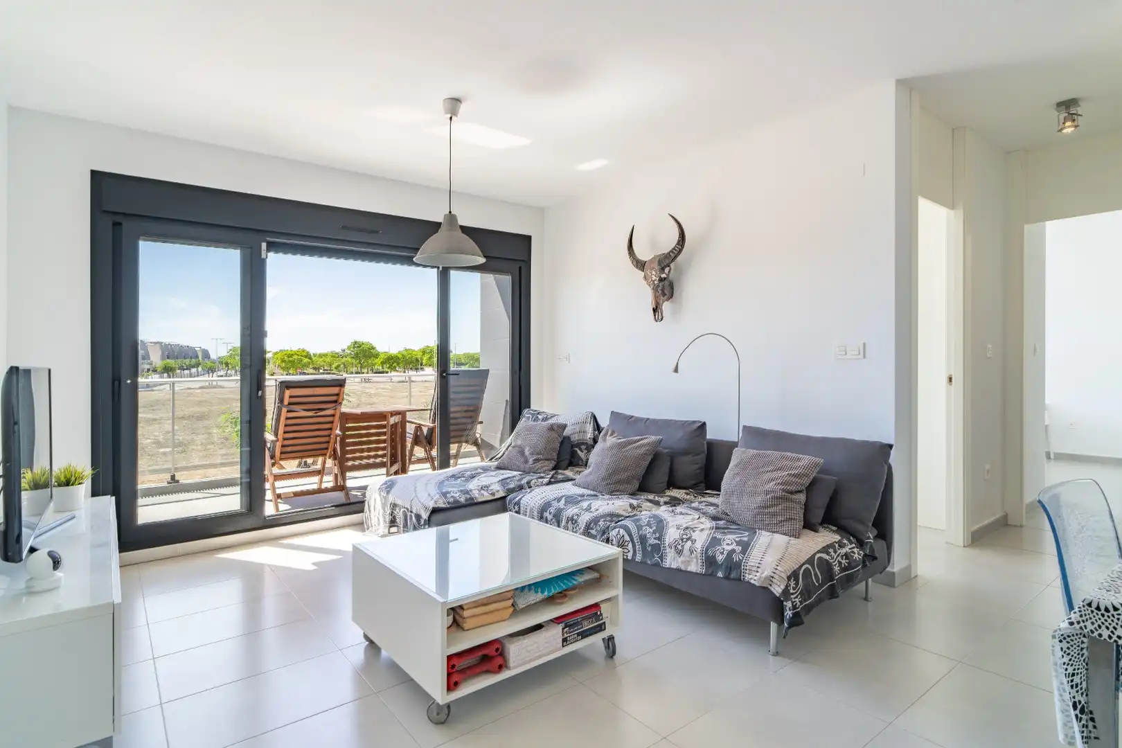 Sala d'estar de Àtic en venda en Pilar de la Horadada amb Aire condicionat, Calefacció i Terrassa