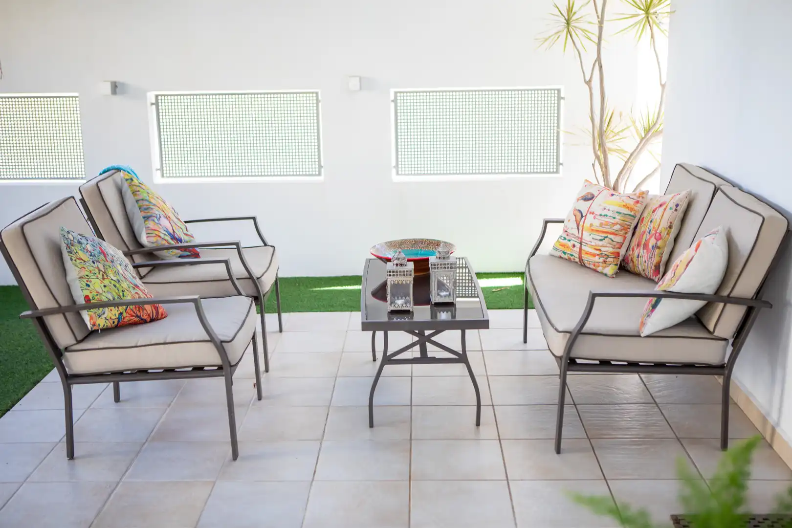 Terraza de Piso de alquiler en Dénia con Aire acondicionado, Calefacción y Jardín privado