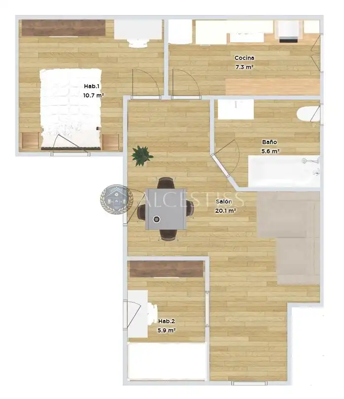 Piso en venta en Madrid con Calefacción
