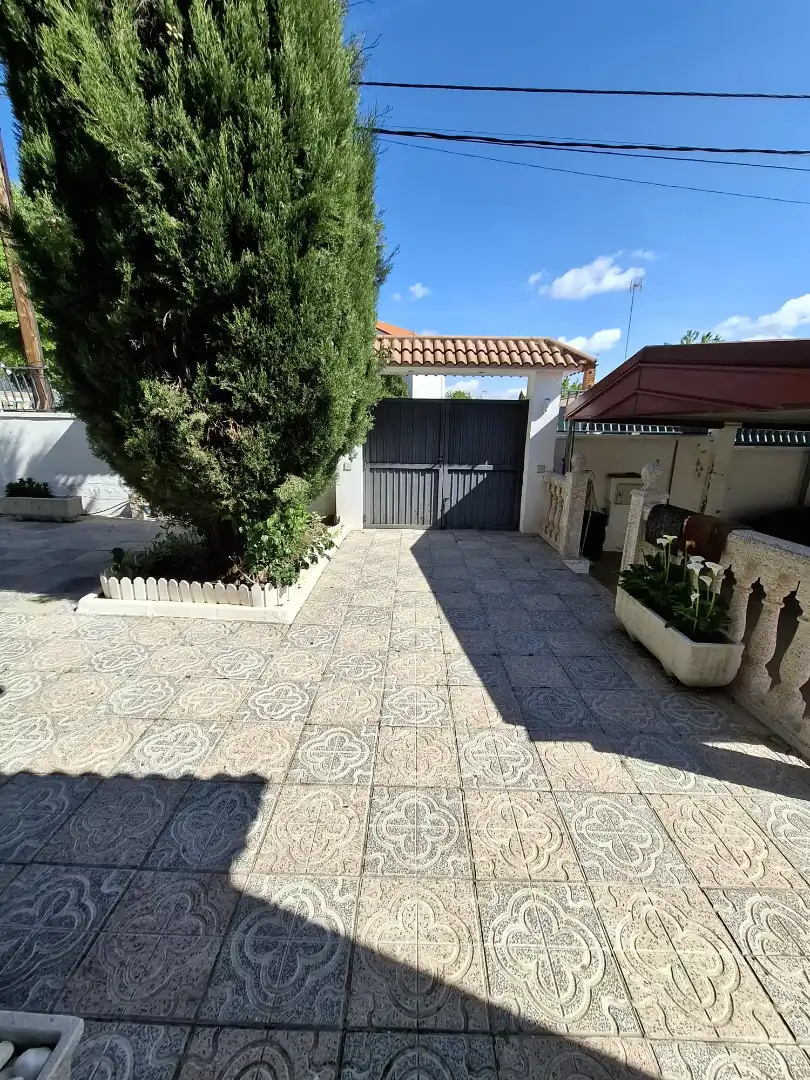 Vista exterior de Casa o chalet en venta en El Álamo con Calefacción, Jardín privado y Terraza