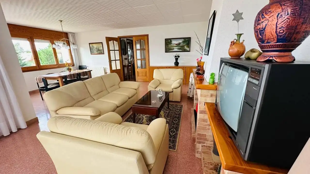 Sala d'estar de Casa o xalet en venda en Lloret de Mar amb Calefacció, Jardí privat i Terrassa