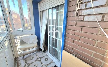 Balcony of Flat for sale in Badalona  with Air Conditioner, Heating and Parquet flooring