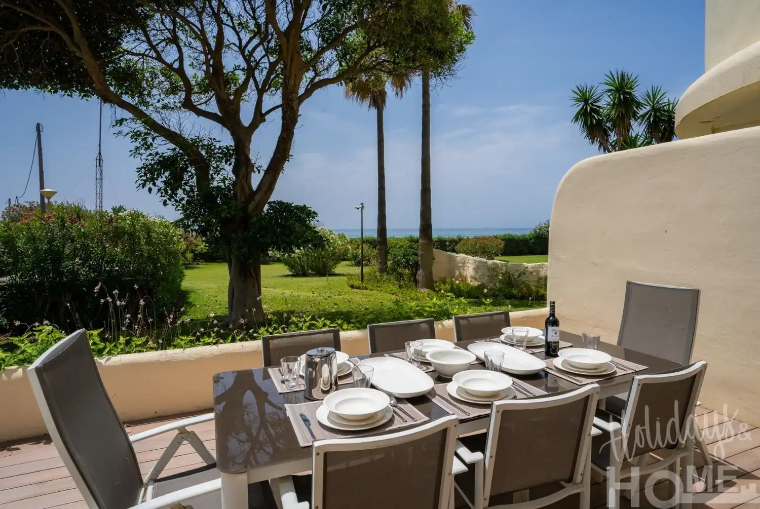 Terrassa de Pis de lloguer en Marbella amb Aire condicionat, Jardí privat i Terrassa