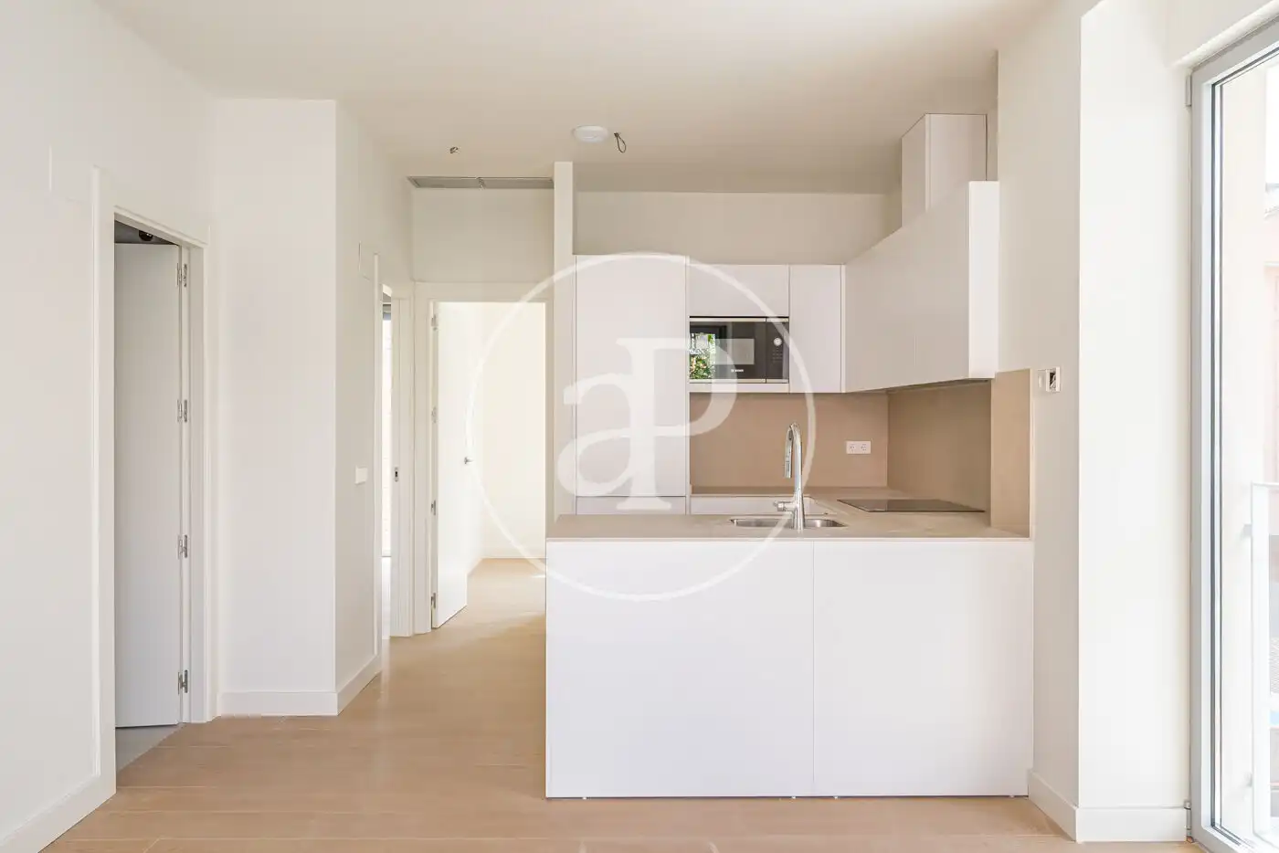 Kitchen of Flat for rent in Madrid  with Air Conditioner, Heating and Private garden