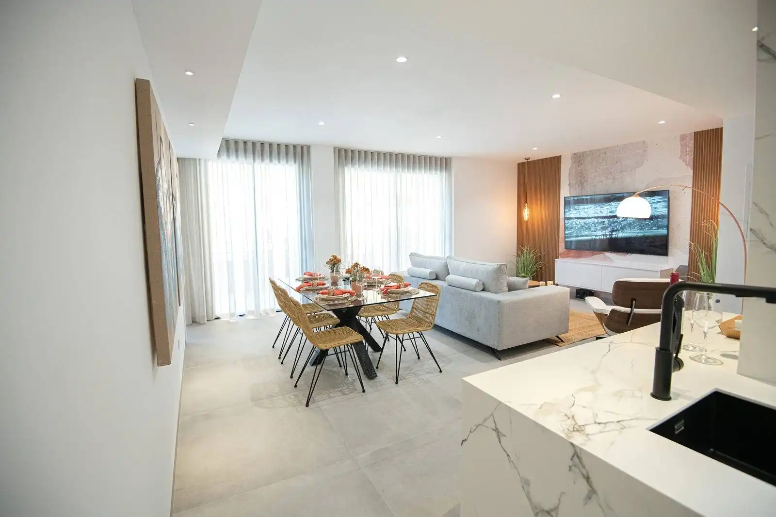 Sala de estar de Apartamento en venta en San Pedro del Pinatar con Aire acondicionado, Terraza y Balcón