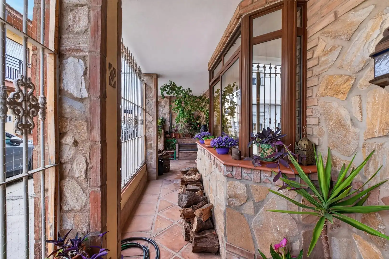 Balcony of Houses for sale in Málaga  with Air Conditioner, Heating and Private garden
