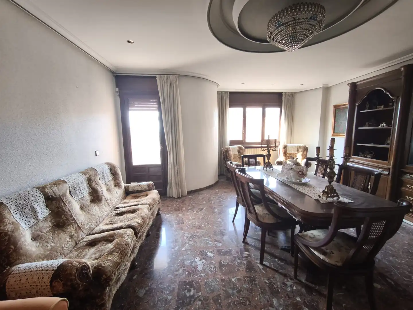 Dining room of Flat for sale in Alfaro  with Terrace, Furnished and Balcony