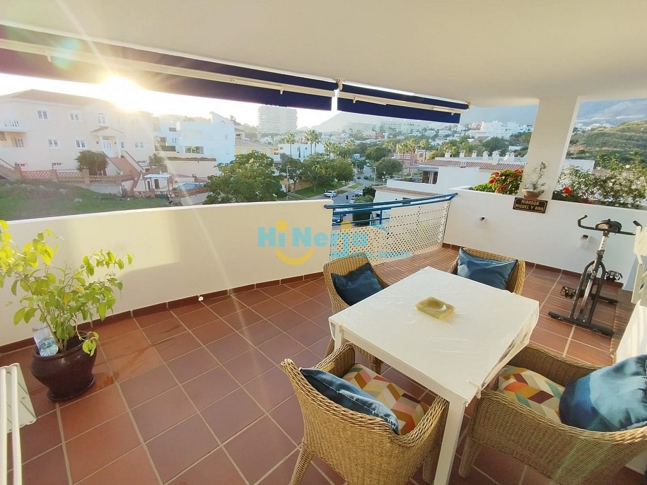 Terraza de Apartamento en venta en Benalmádena con Aire acondicionado, Calefacción y Jardín privado