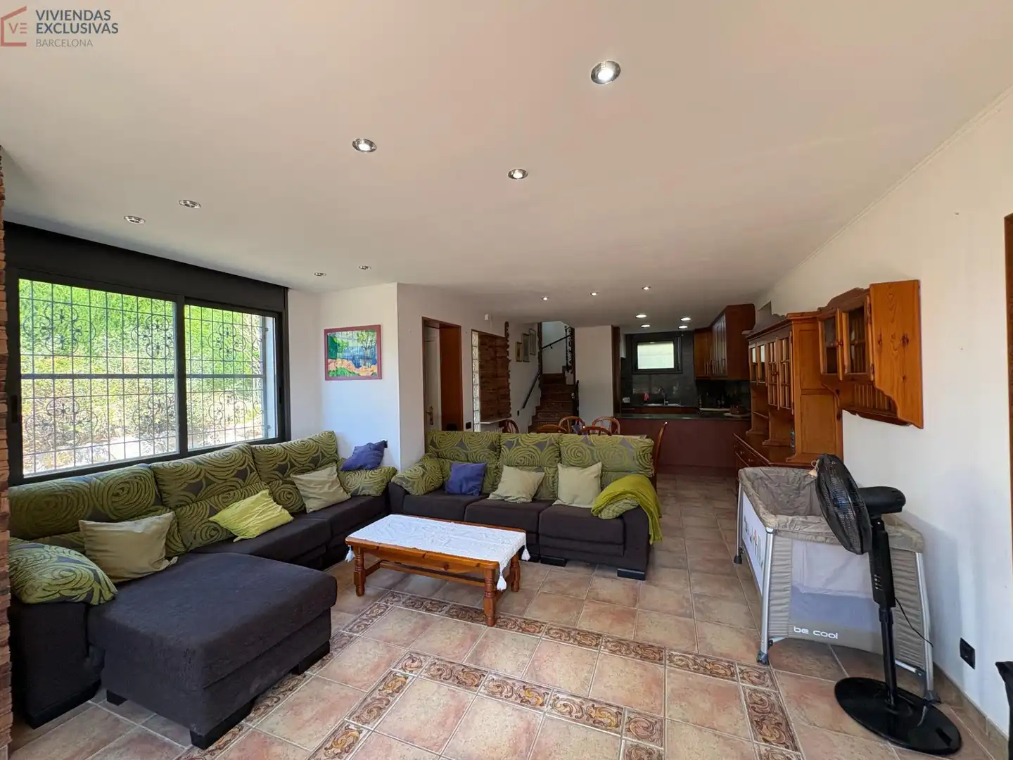 Sala d'estar de Casa o xalet en venda en Caldes de Montbui amb Calefacció, Jardí privat i Terrassa