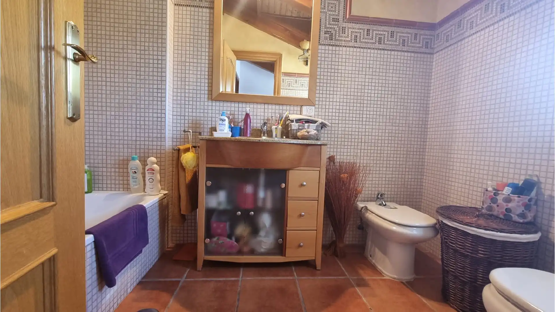 Bathroom of Houses for sale in Villamuriel de Cerrato  with Heating, Private garden and Terrace