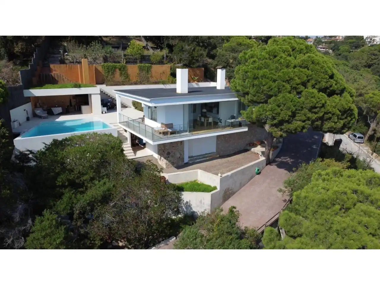 Exterior view of Houses for sale in Lloret de Mar  with Air Conditioner, Heating and Private garden