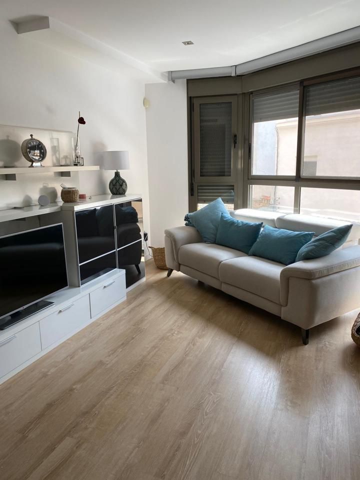 Living room of Flat for sale in Castellón de la Plana / Castelló de la Plana  with Air Conditioner, Terrace and Furnished