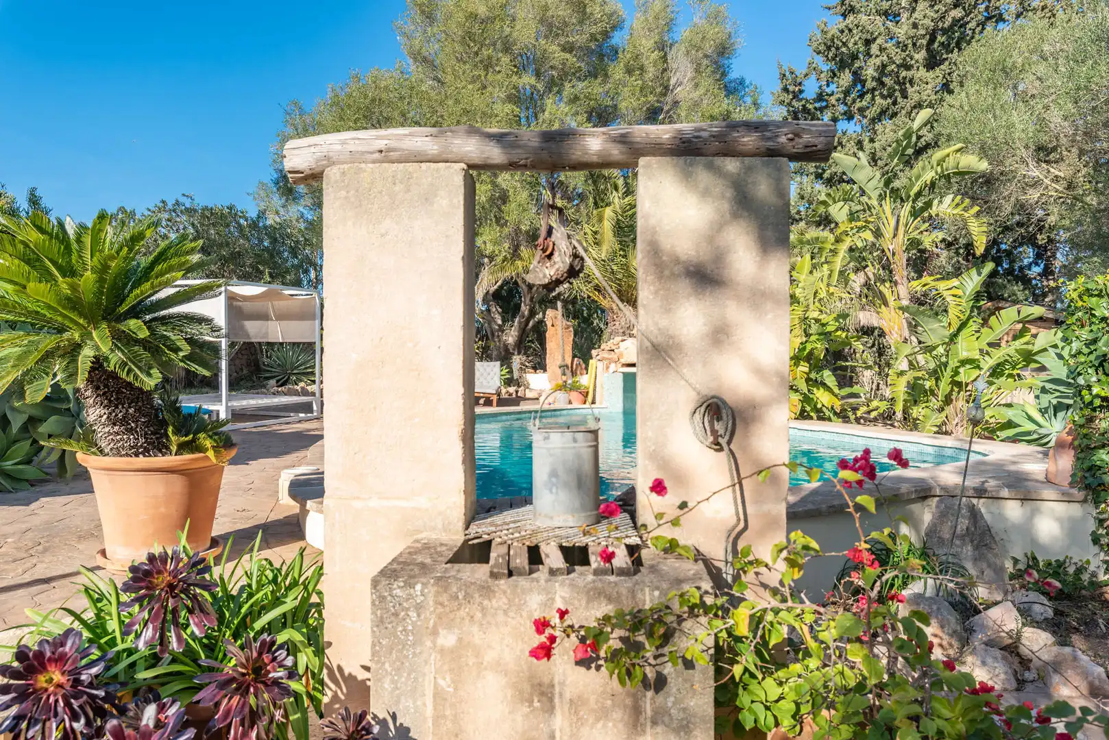 Piscina de Finca rústica de lloguer en Felanitx amb Aire condicionat, Calefacció i Terrassa