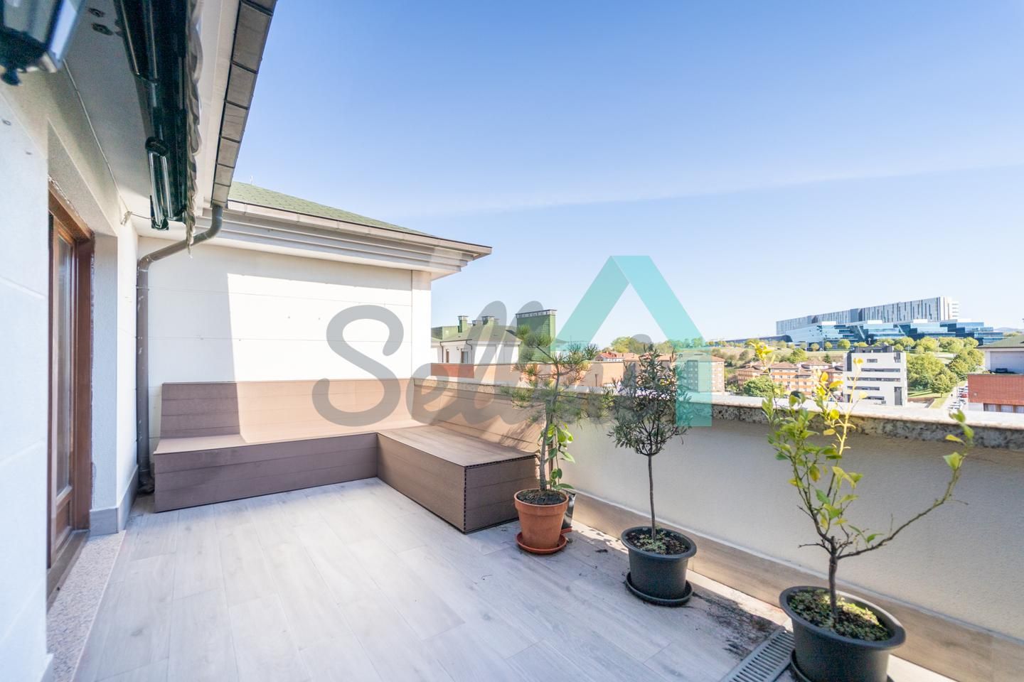 Terrace of Attic for sale in Oviedo   with Heating, Parquet flooring and Terrace