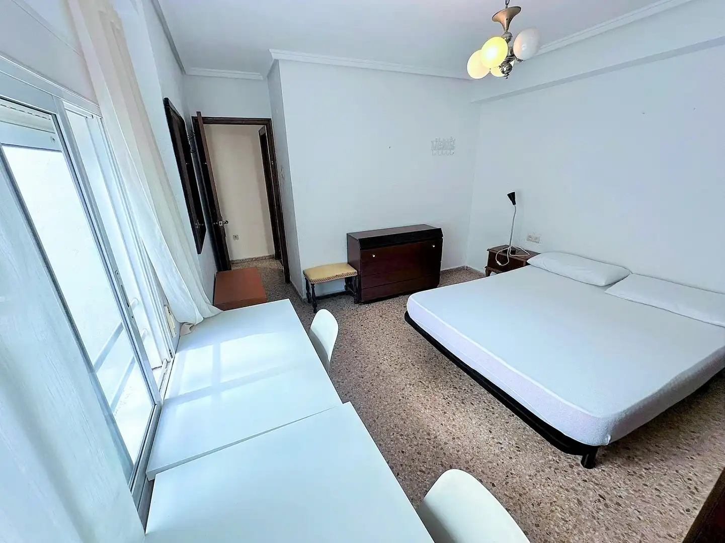 Bedroom of Flat for rent in Valencia  with Air Conditioner, Heating and Furnished