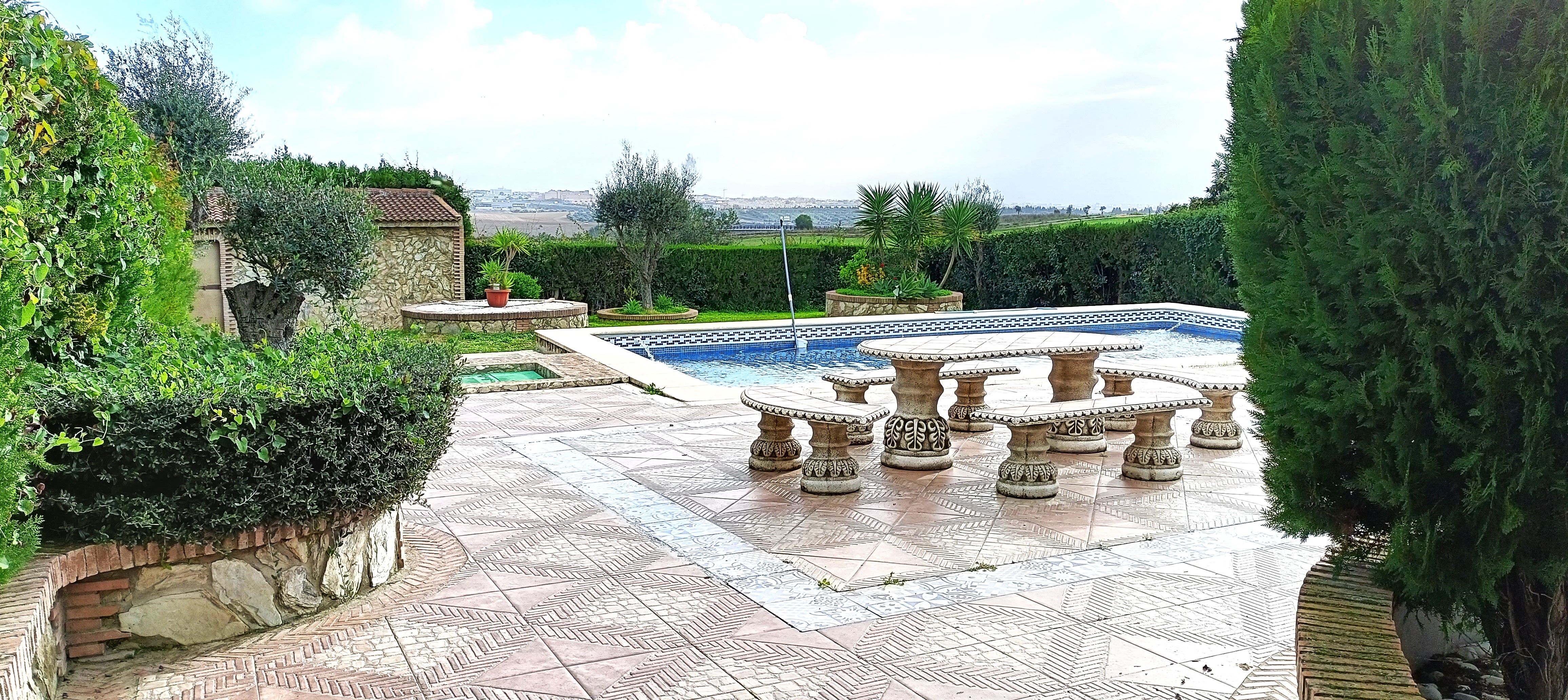 Piscina de Casa o xalet en venda en Espartinas amb Aire condicionat, Jardí privat i Piscina