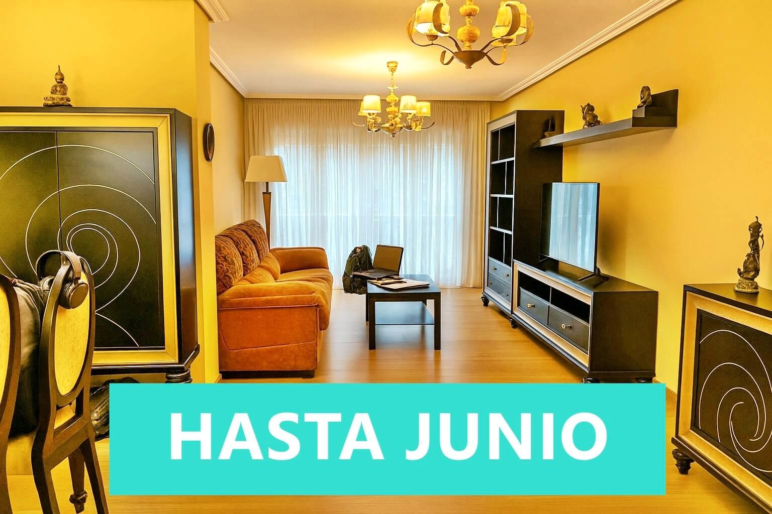Living room of Flat to rent in Torrelavega   with Heating, Terrace and Furnished