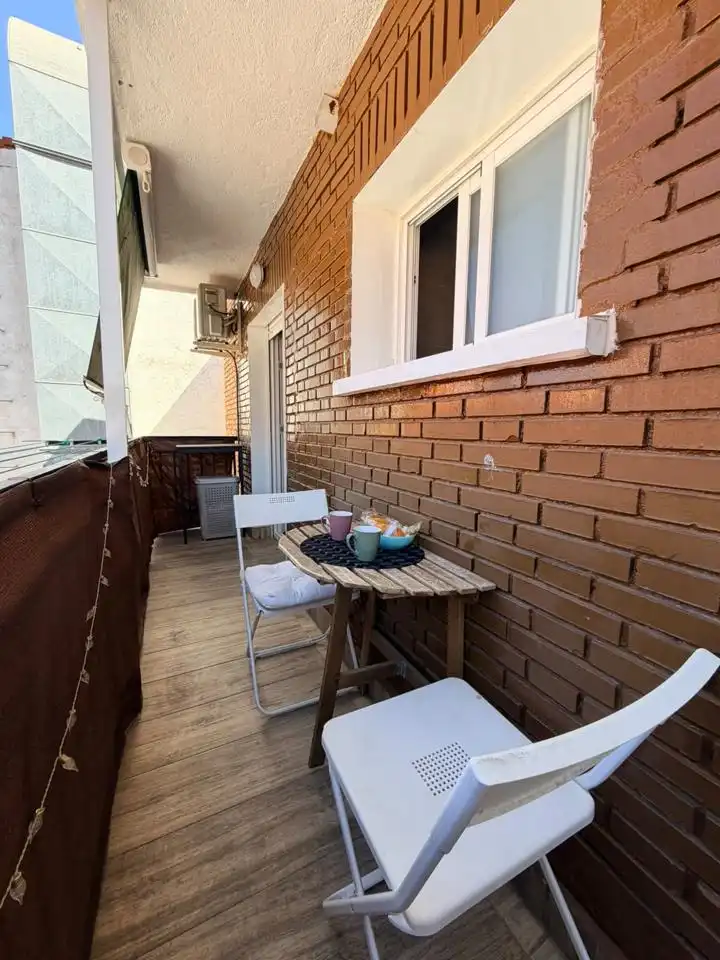 Balcony of Flat for sale in Madrid  with Air Conditioner, Heating and Terrace