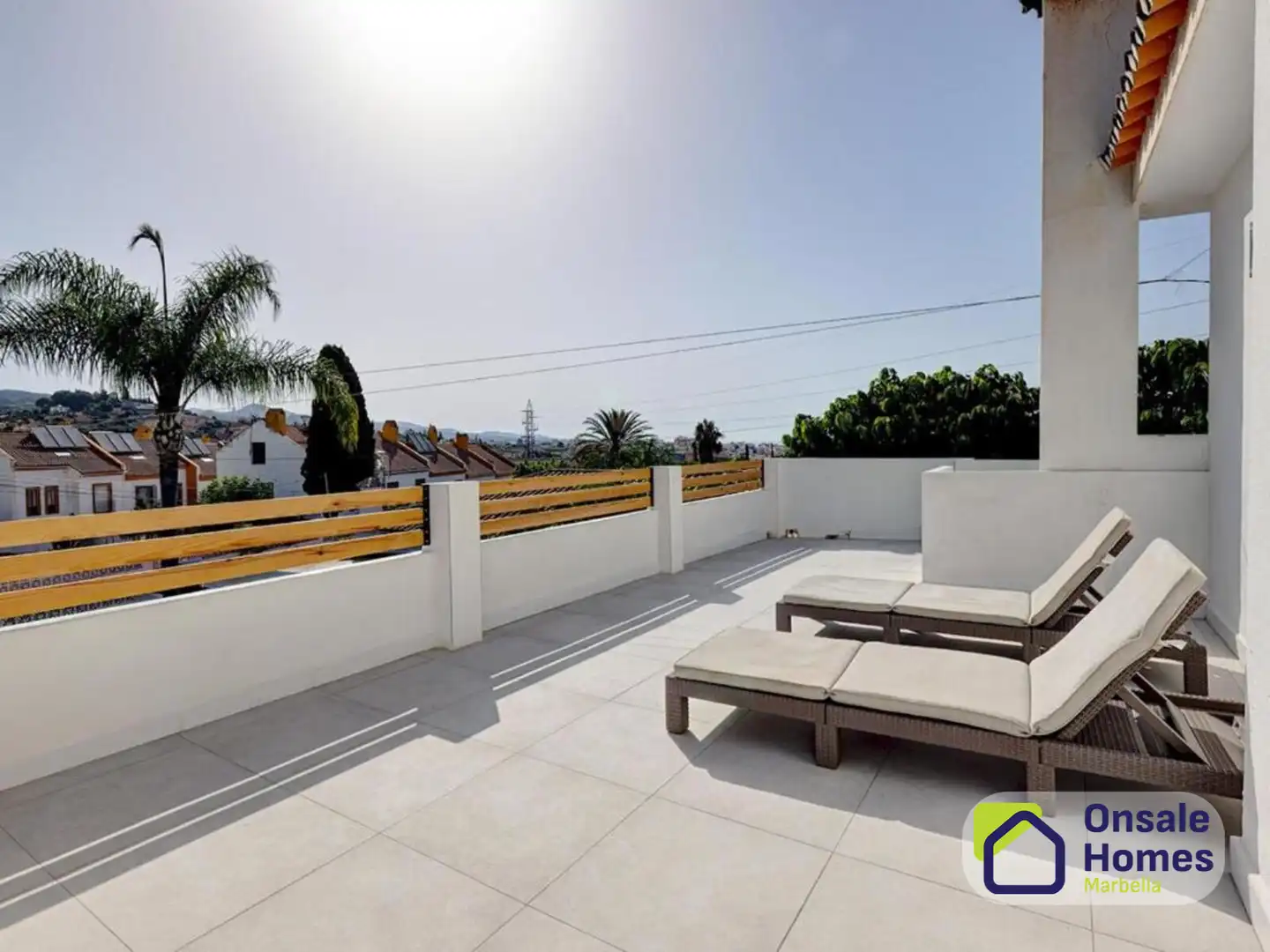 Terrassa de Casa o xalet en venda en Marbella amb Aire condicionat, Jardí privat i Terrassa