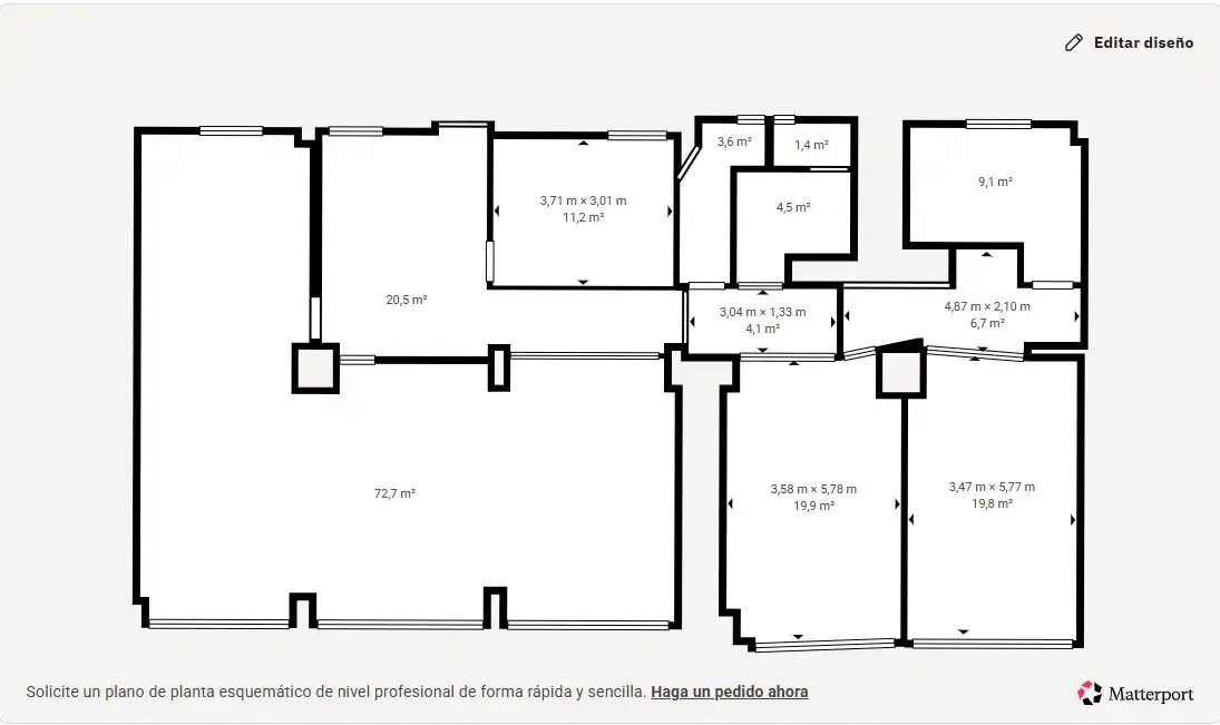 Office for rent in Madrid  with Air Conditioner and Heating