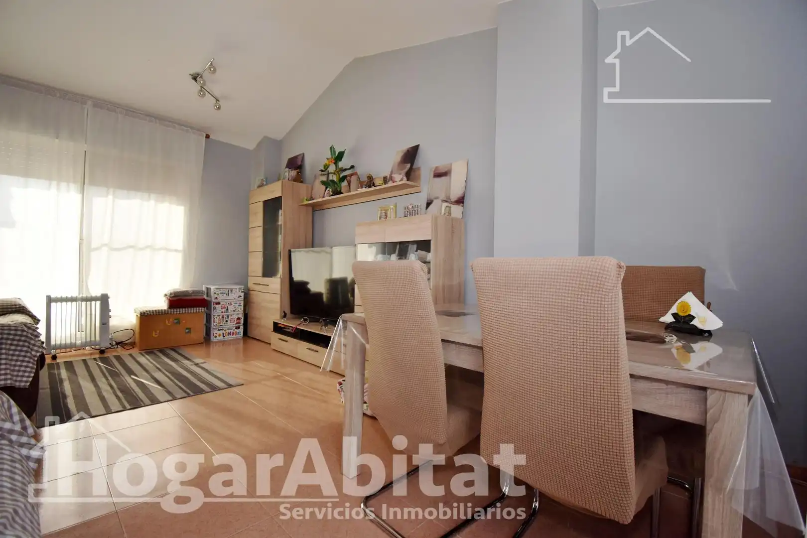 Wohnzimmer von Dachboden zum Verkauf in Castellón de la Plana / Castelló de la Plana mit Terrasse und Abstellraum