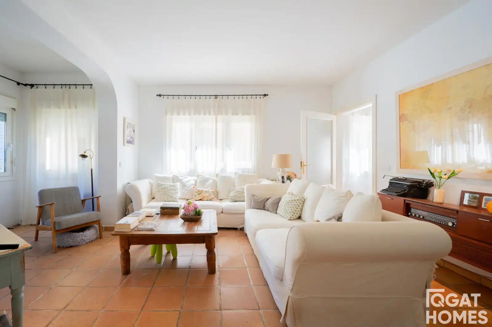 Sala d'estar de Casa o xalet en venda en Rubí amb Calefacció, Terrassa i Traster