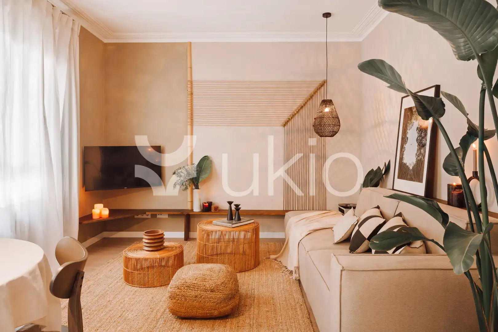 Living room of Apartments for rent in Barcelona  with Air Conditioner, Furnished and Washing machine