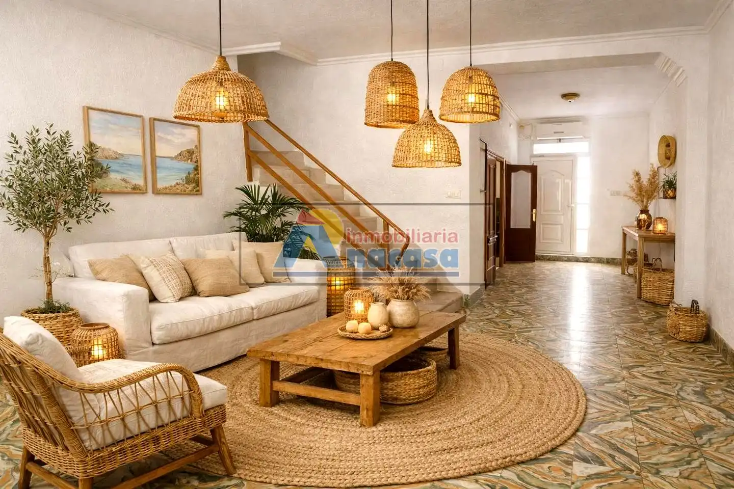 Sala de estar de Casa o chalet en venta en Oliva con Aire acondicionado, Terraza y Trastero