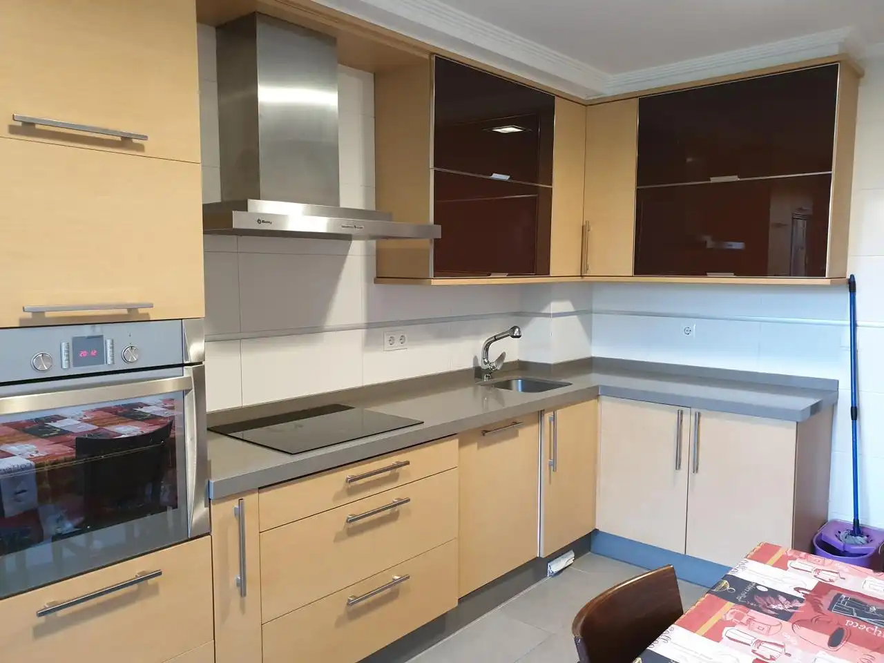 Kitchen of Flat for rent in Ourense Capital   with Heating, Parquet flooring and Terrace