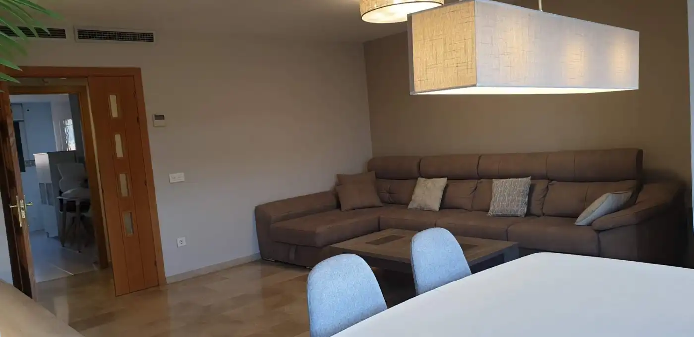 Living room of Flat for rent in Alicante / Alacant  with Air Conditioner, Terrace and Furnished